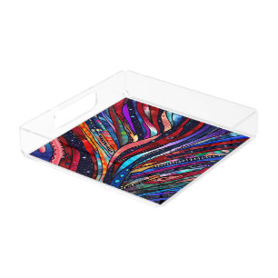 Cosmic Groove Acrylic Tray