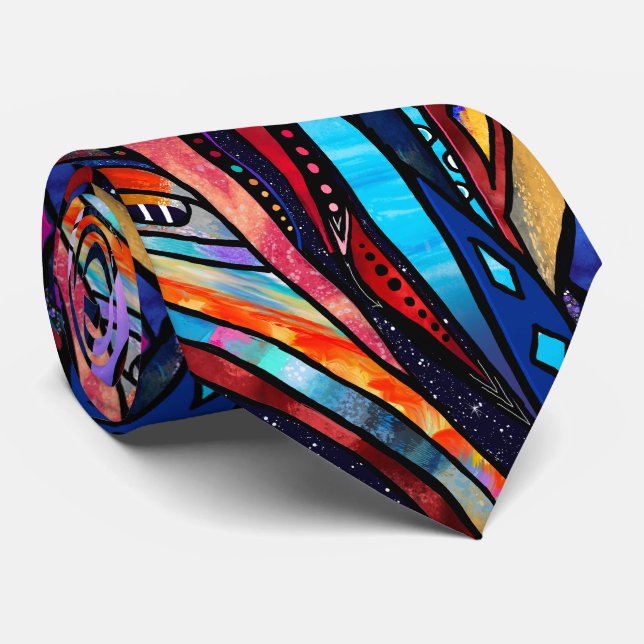 Cosmic Groove Neck Tie (Rolled)
