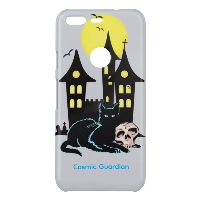 Cosmic Guardian Celestial Cat iPhone Case (Back)