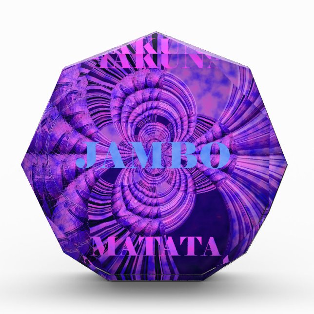 Cosmic Hakuna Art Print Acrylic Award (Front)