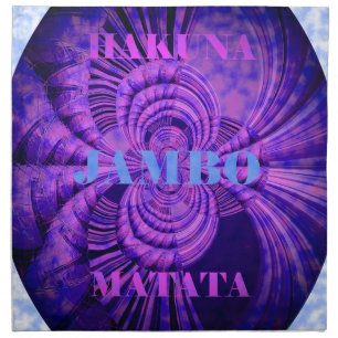 Cosmic Hakuna Art Print Cloth Napkin