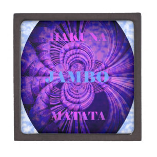 Cosmic Hakuna Art Print Jewelry Box