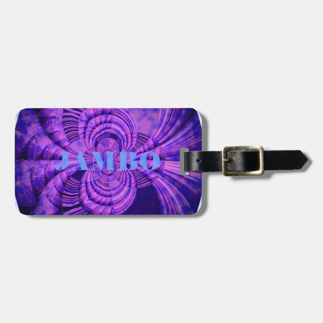 Cosmic Hakuna Art Print Luggage Tag (Front Horizontal)