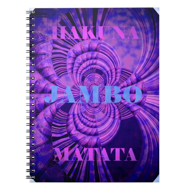 Cosmic Hakuna Art Print Notebook (Front)