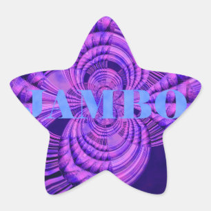 Cosmic Hakuna Art Print Star Sticker