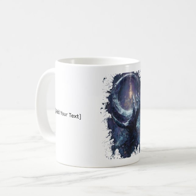 Cosmic Hand Dark Fantasy Coffee Mug (Front Left)