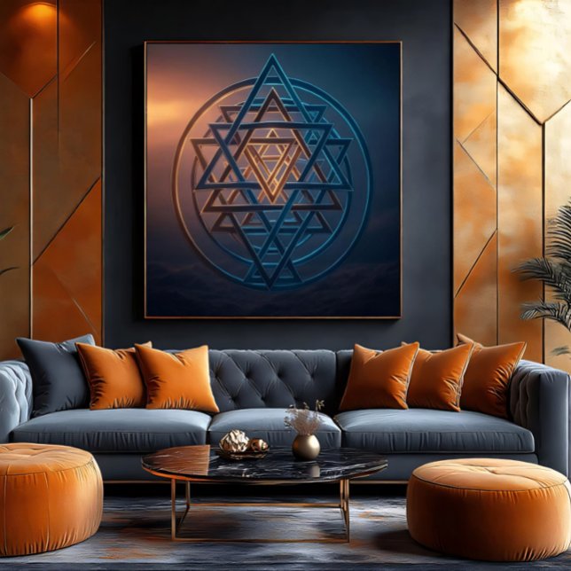 Cosmic Harmony: The Eternal Emblem Canvas Print (Creator Uploaded)