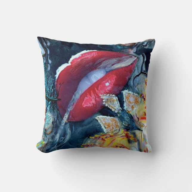 Cosmic Healing Lips Pillow by Deprise (Front)