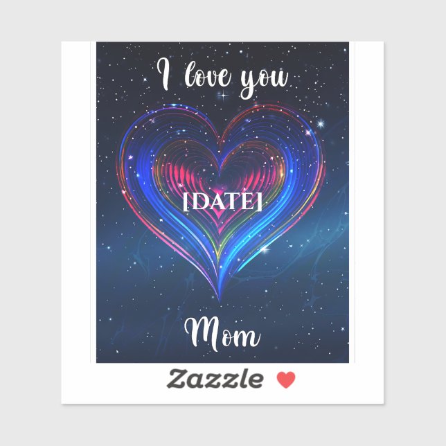 Cosmic Heart 2026 / Corazón Galaxia 2026 Sticker (Sheet)