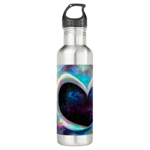 Cosmic Heart Stainless Steel Water Bottle