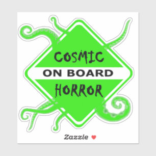 Cosmic Horror on Board Medium Window Decal