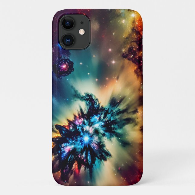Cosmic indigo bright mystical mesmerized landscape Case-Mate iPhone case (Back)
