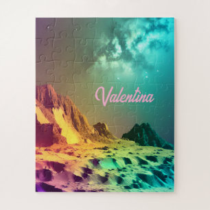 Cosmic Indigo Planet under Amazing Universe Image Jigsaw Puzzle