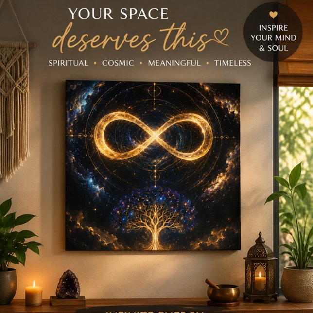 Cosmic Infinity Tree Of Life Canvas Print (Creator Uploaded)