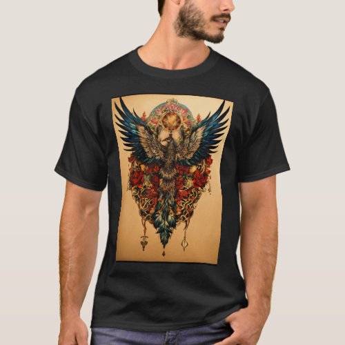 Cosmic Ink Mystical Tattoo  T_Shirt