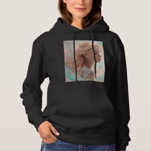 Cosmic_Inspired Black and White T_Shirt Designs Hoodie