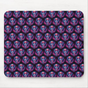 Cosmic Jellyfish Artwork Galaxy Mouse Pad