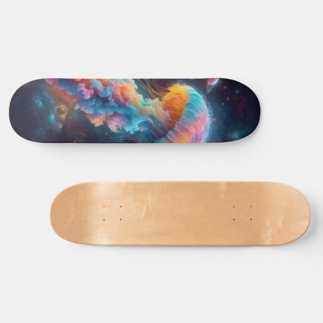 Cosmic Jellyfish Artwork Skateboard (Horz)