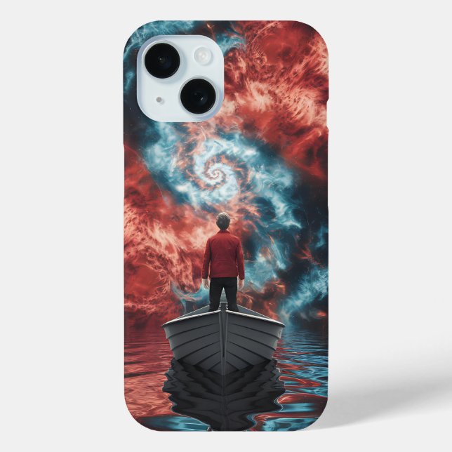 Cosmic Journey Boat Fantasy for Dreamers Phone  Case-Mate iPhone Case (Back)