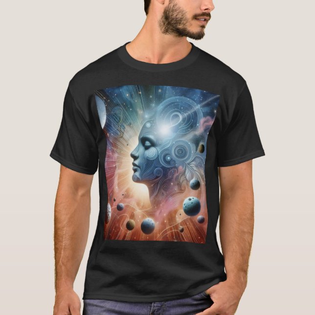 Cosmic Journeys: The Universe Within Us T-Shirt (Front)