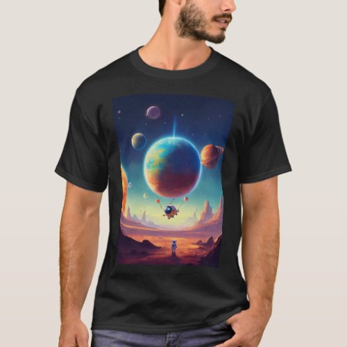 Cosmic Juggler Sticker Collection T_Shirt