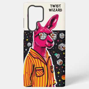 Cosmic Kangaroo in Pajamas with Cubes Samsung Galaxy S22 Ultra Case