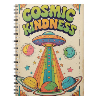 Cosmic Kindness Spiral Notebook | Cute Space