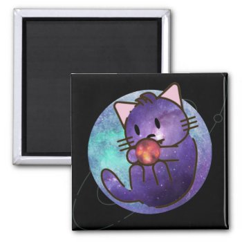 Cosmic Kitten Magnet by LOL_Cats_And_Friends at Zazzle