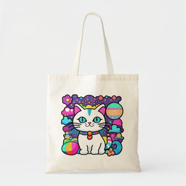 Cosmic Kitty Cat  Tote Bag (Front)