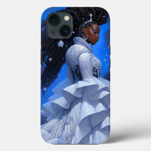Cosmic Lady African American Fantasy Art iPhone 13 Case