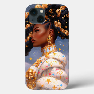 Cosmic Lady African American Fantasy Art iPhone 13 Case