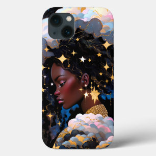 Cosmic Lady African American Fantasy Art iPhone 13 Case