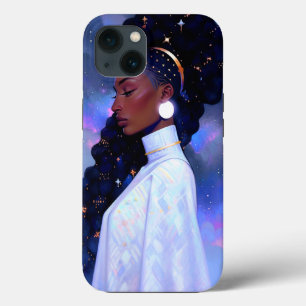 Cosmic Lady African American Fantasy Art iPhone 13 Case