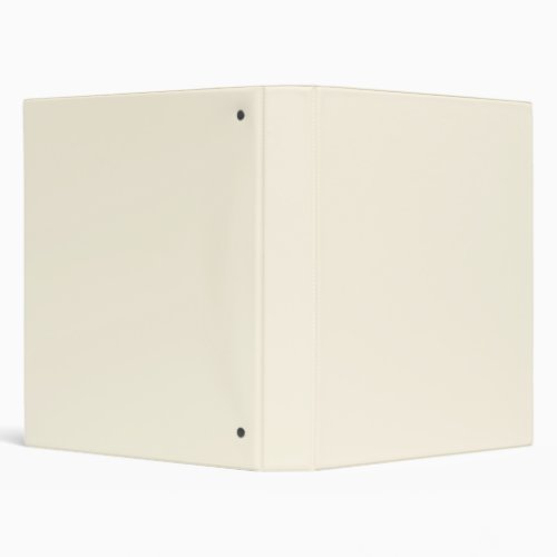 Cosmic Latte Solid Color 3 Ring Binder