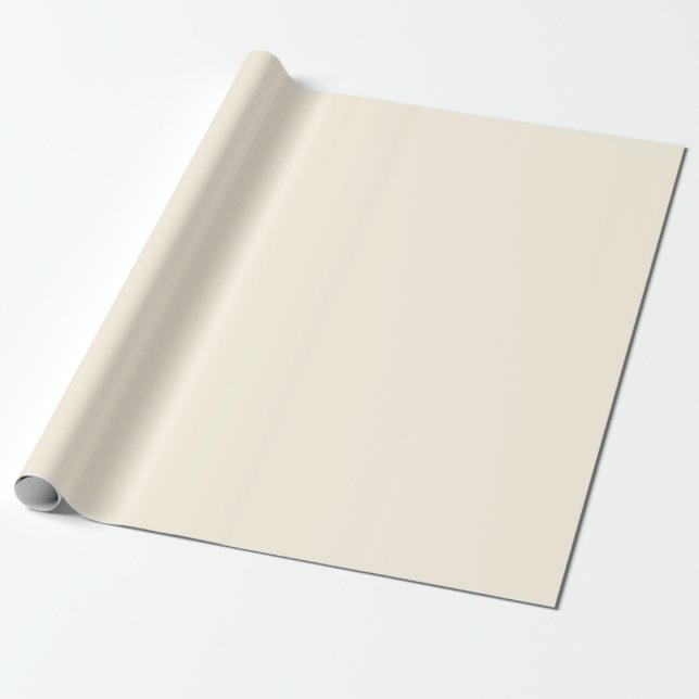 Cosmic Latte Solid Color Wrapping Paper (Unrolled)