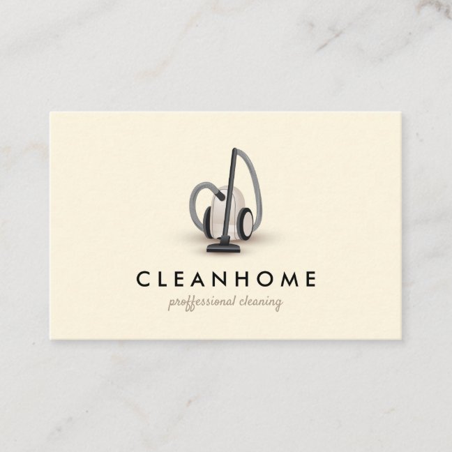 Cosmic Latte Vacuum Cleaning Washing Carpet Business Card
