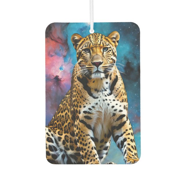 Cosmic Leopard Air Freshener (Front)
