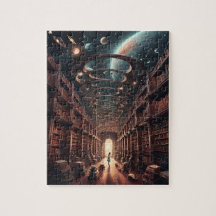 Cosmic Library Jigsaw Puzzle