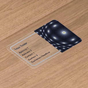 Cosmic Light Pattern Modern Clear Business Cards