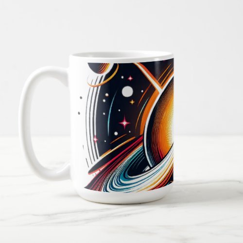 Cosmic Lightwave Gravitational Elegance Coffee Mug
