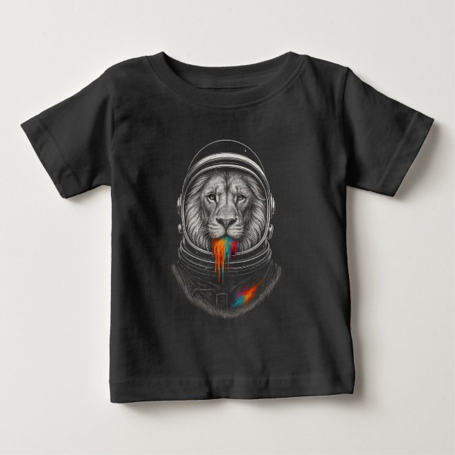 Cosmic Lion Drip Baby T-Shirt (Front)