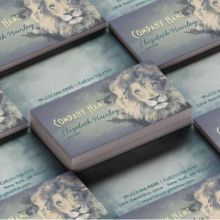 Cosmic Lion King | Custom Business Cards