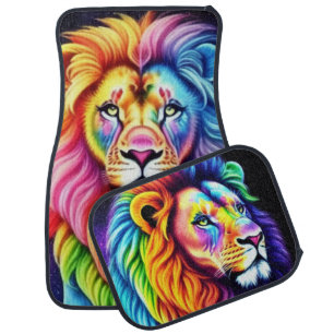 Cosmic Lion Set of Car Mats