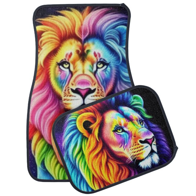 Cosmic Lion Set of Car Mats (Set)