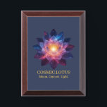 Cosmic Lotus Flower | Galaxy Bloom Energy Award Plaque<br><div class="desc">Illuminate your space with this breathtaking Cosmic Lotus design — a radiant lotus flower filled with swirling galaxies, nebula colors, and a glowing center symbolizing awakening and inner light. Perfect for spiritual seekers, yoga lovers, meditation practitioners, and anyone drawn to cosmic beauty, this artwork blends sacred symbolism with celestial wonder....</div>