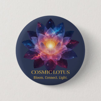 Cosmic Lotus Flower | Galaxy Bloom Energy Button