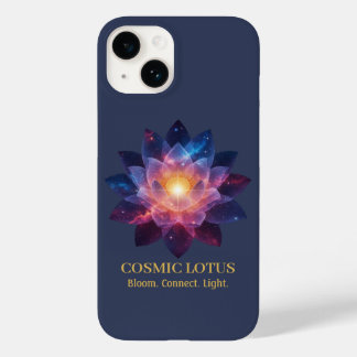 Cosmic Lotus Flower | Galaxy Bloom Energy Case-Mate iPhone 14 Case