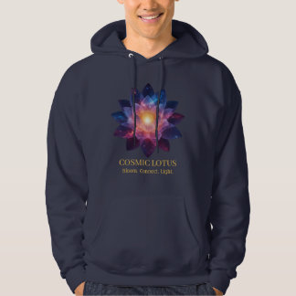 Cosmic Lotus Flower | Galaxy Bloom Energy Hoodie