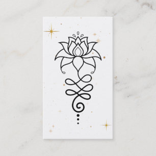 *~* Cosmic Lotus + Nirvana - Sacred Geometry Business Card