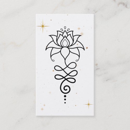  Cosmic Lotus   Nirvana _ Sacred Geometry Business Card